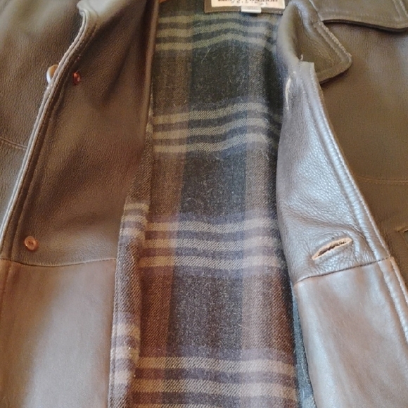 Men's Brown Leather Jacket - Picture 5 of 7